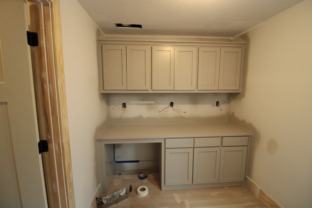 Cabinet painting and interior finish coordination