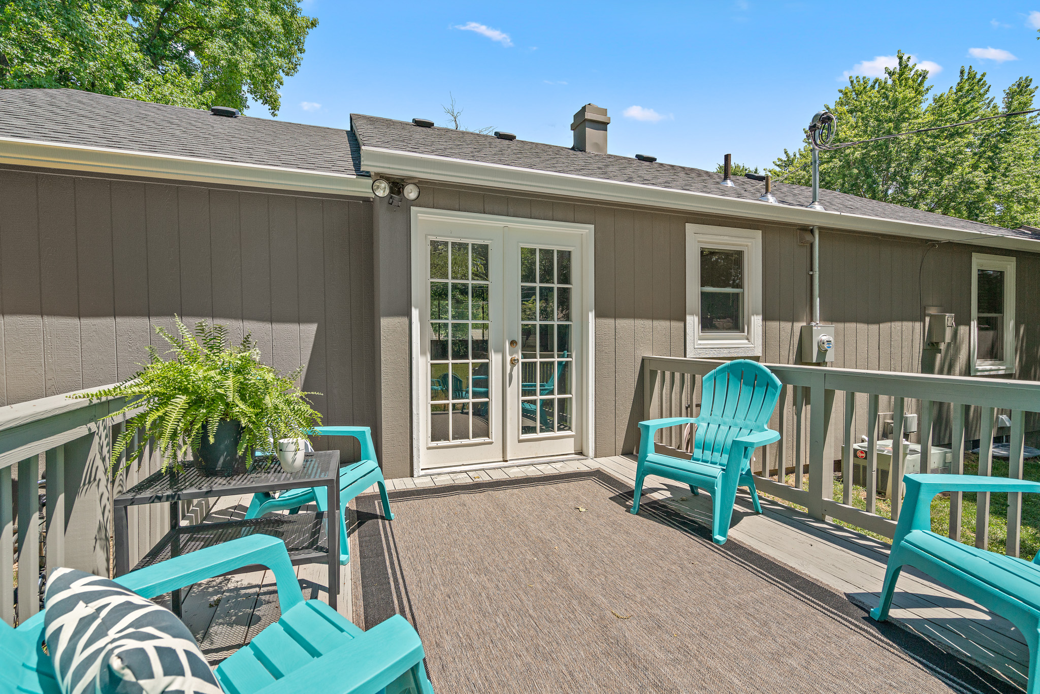 Deck and French door remodel