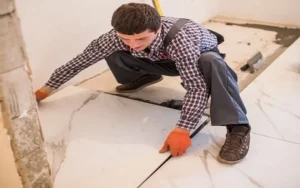 this image is about tile installation in rome