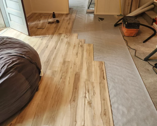 This image is about LVT flooring