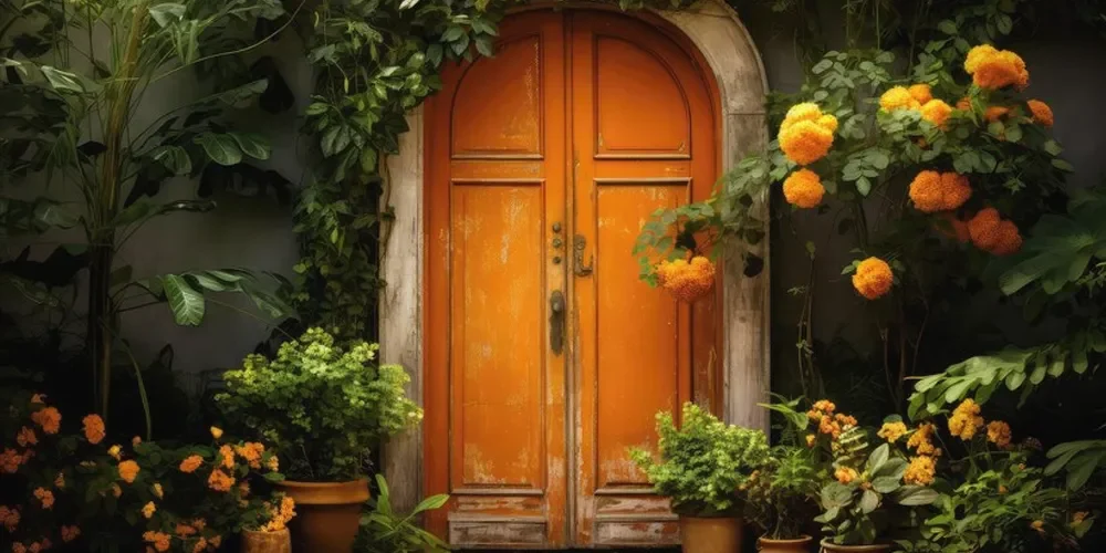 orange-front-doors